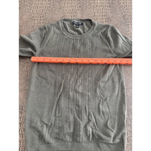 Banana Republic Sweater Womens XS Green Cotton Blend Pullover Long Sleeve Crew - Picture 3 of 5